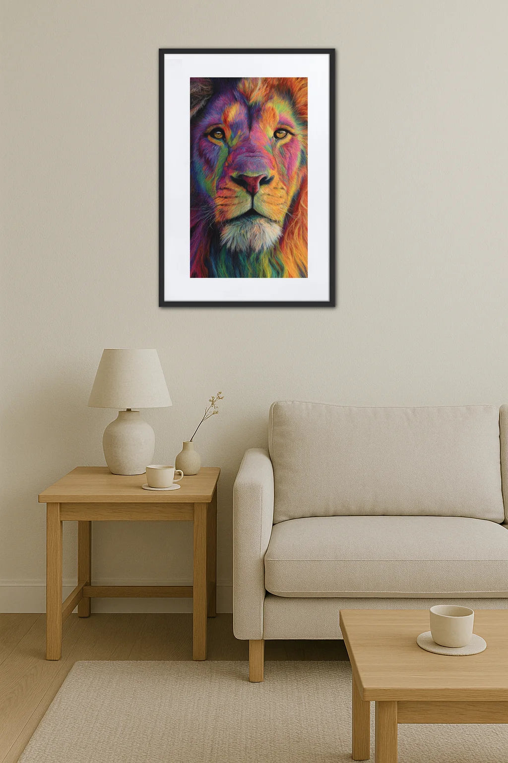 Tableau Lion Couleur