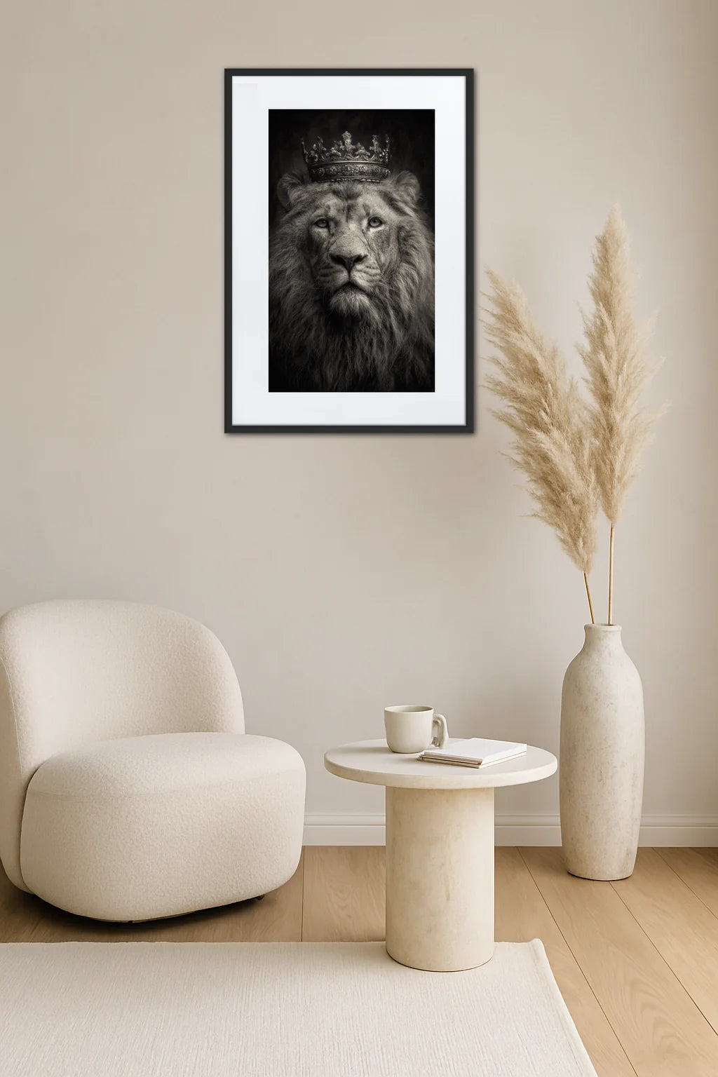 Tableau Lion Couronne
