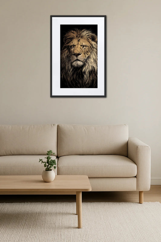 Tableau Lion Dessin