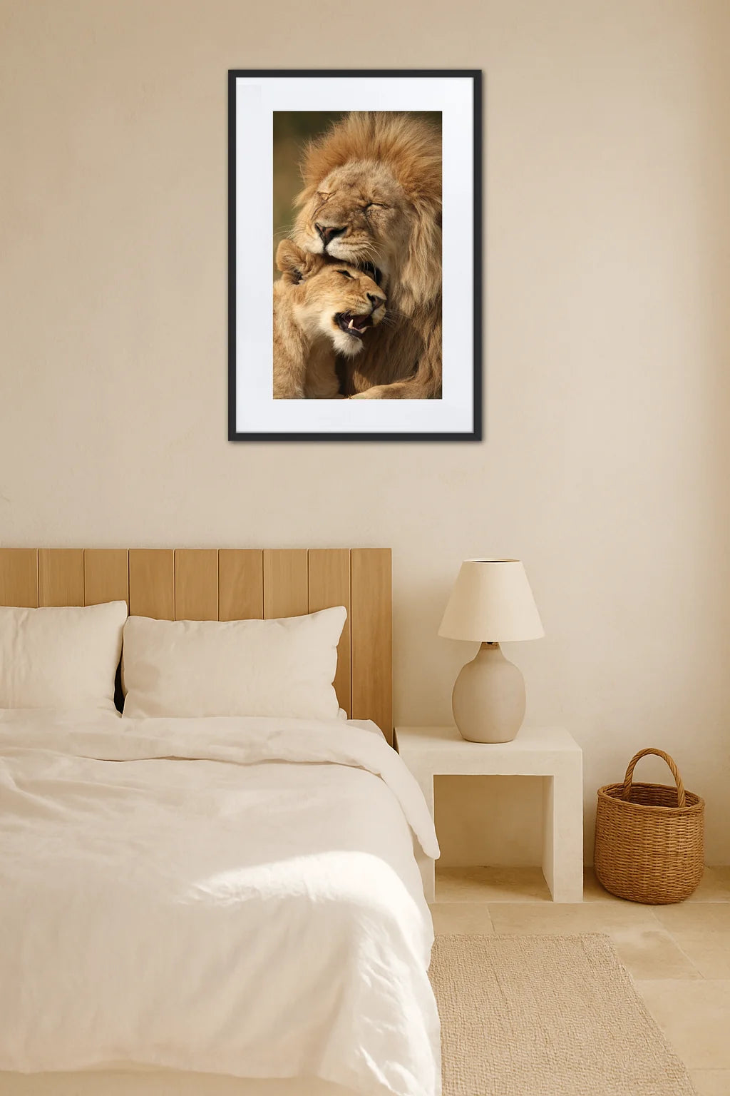 Tableau Lion Et Lionceau