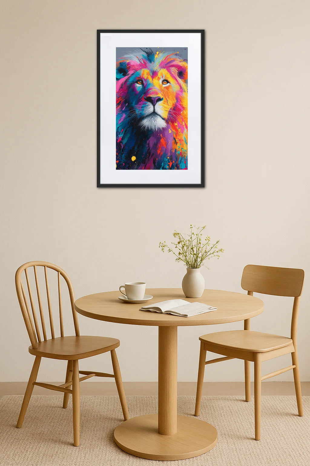 Tableau Lion Graffiti