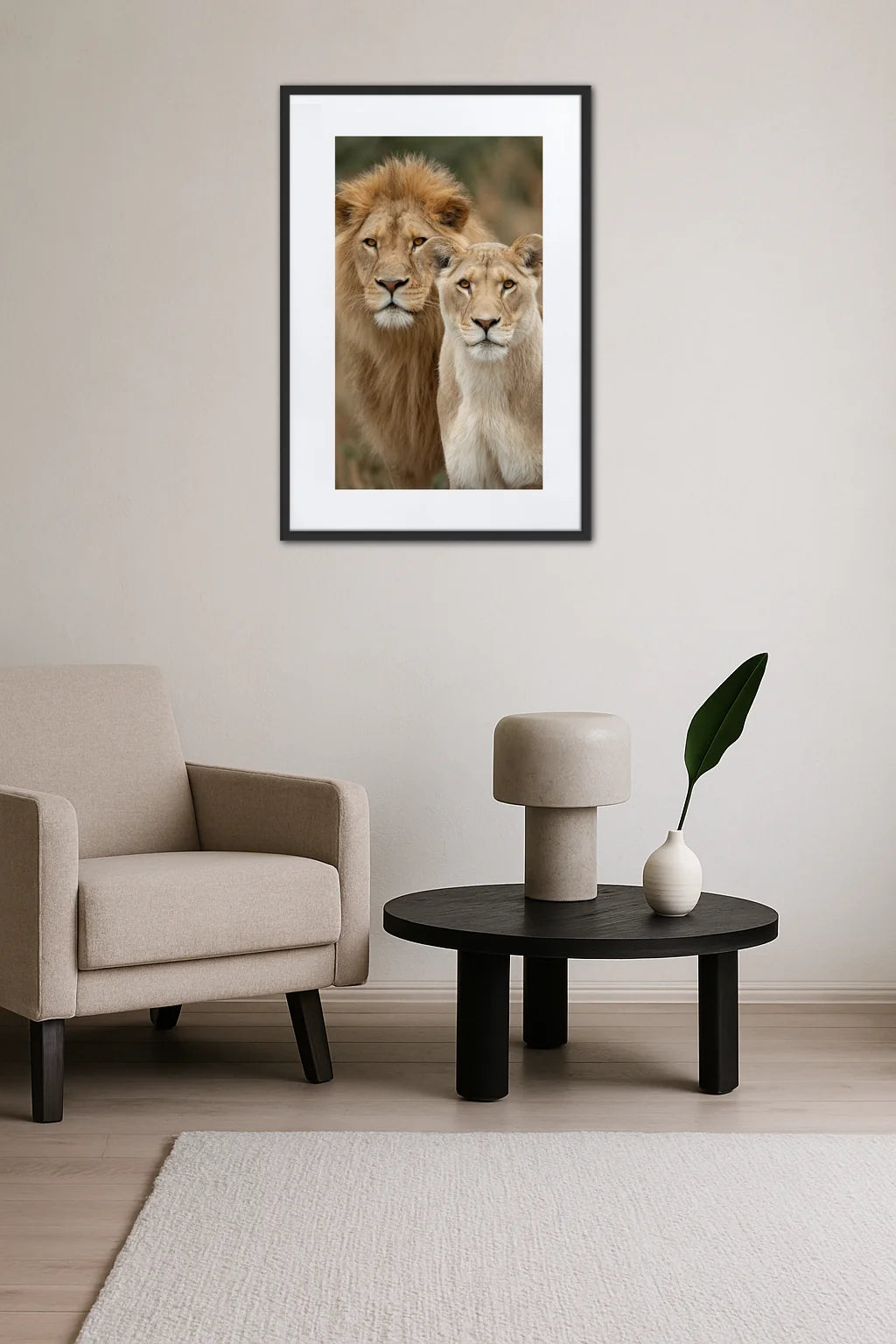 Tableau Lion Lionne
