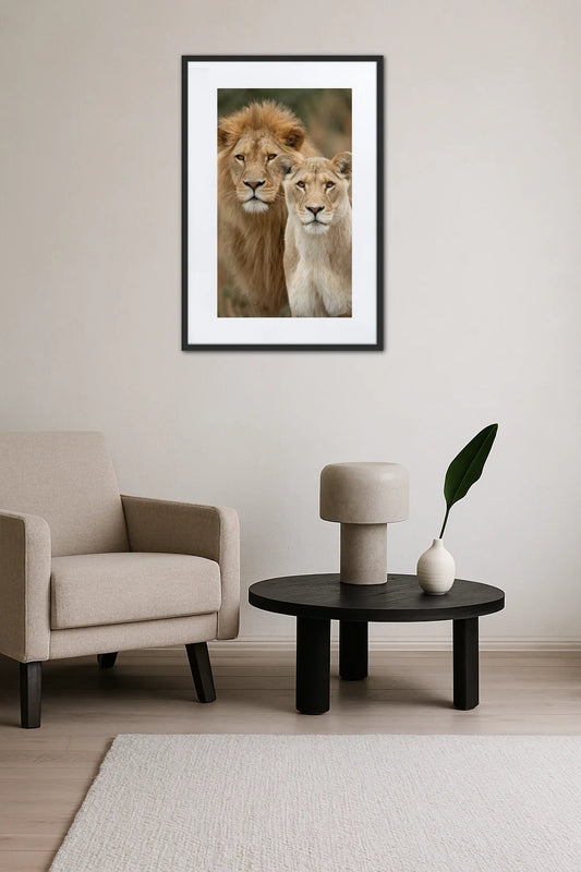 Tableau Lion Lionne