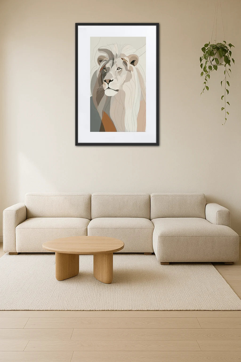 Tableau Lion Moderne