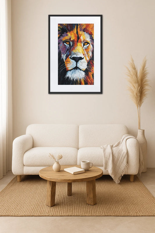 Tableau Lion Peinture
