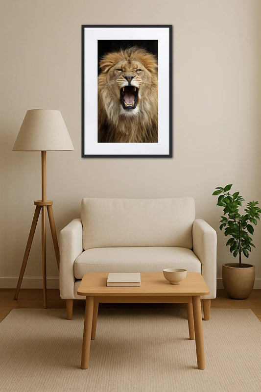 Tableau Lion Rugissant