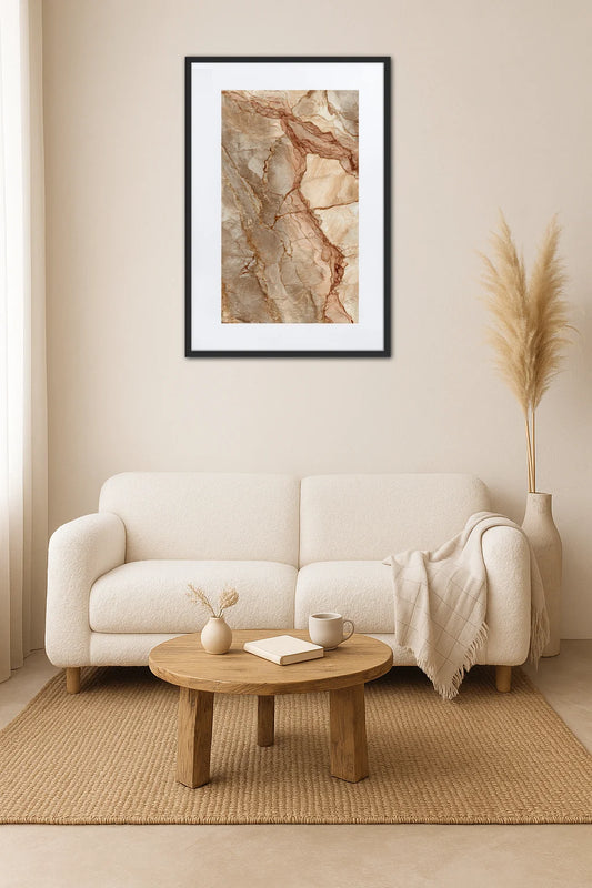 Tableau Marbre Beige
