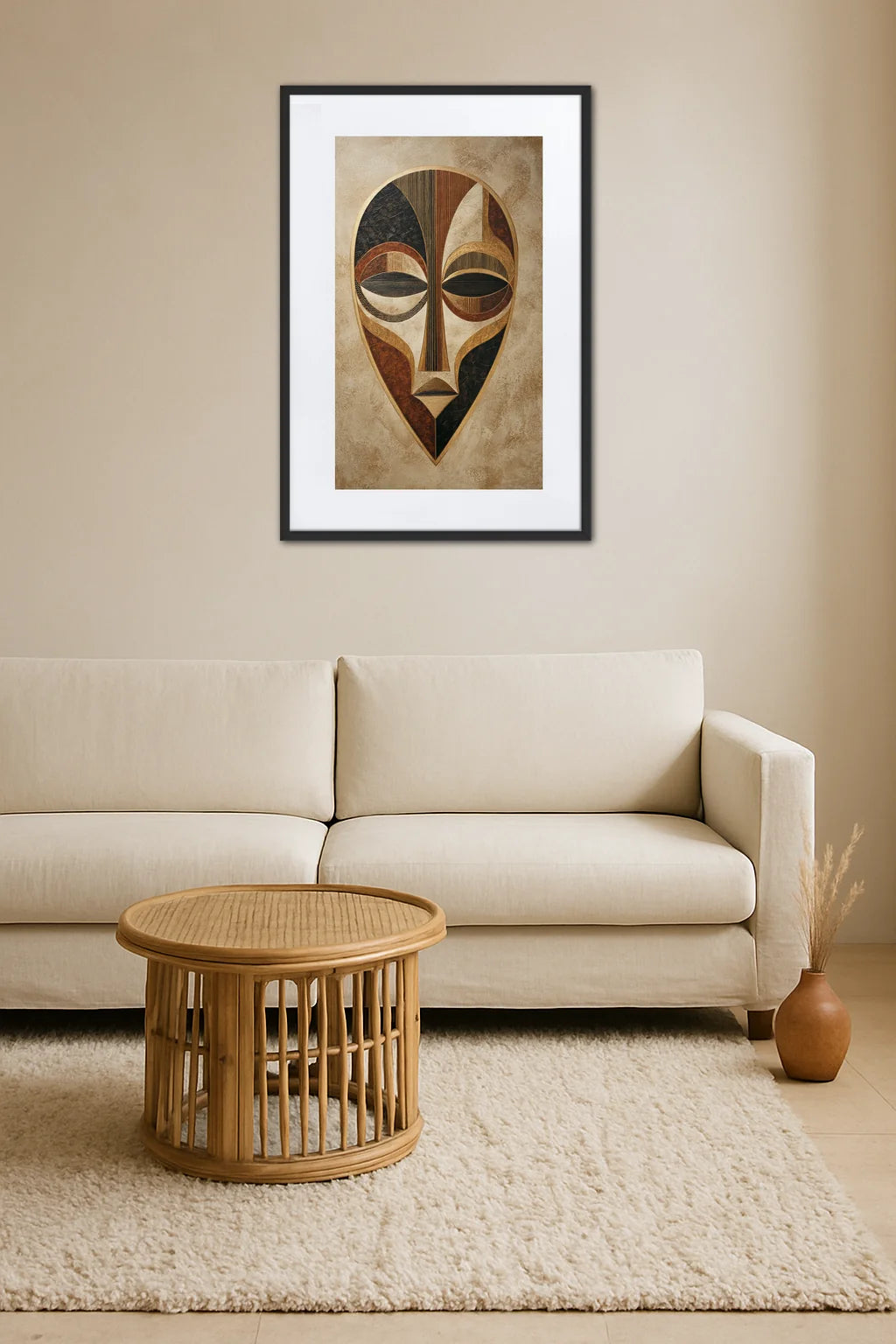 Tableau Masque Africain