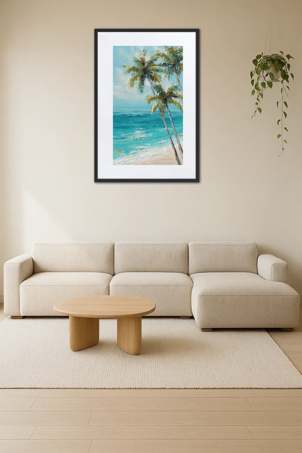 Tableau Mer Et Palmier