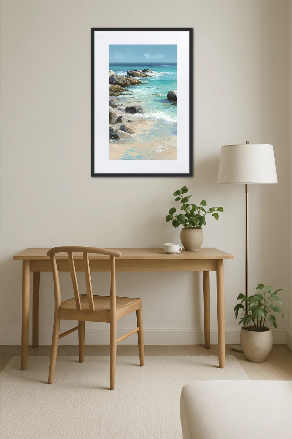 Tableau Mer et Rochers