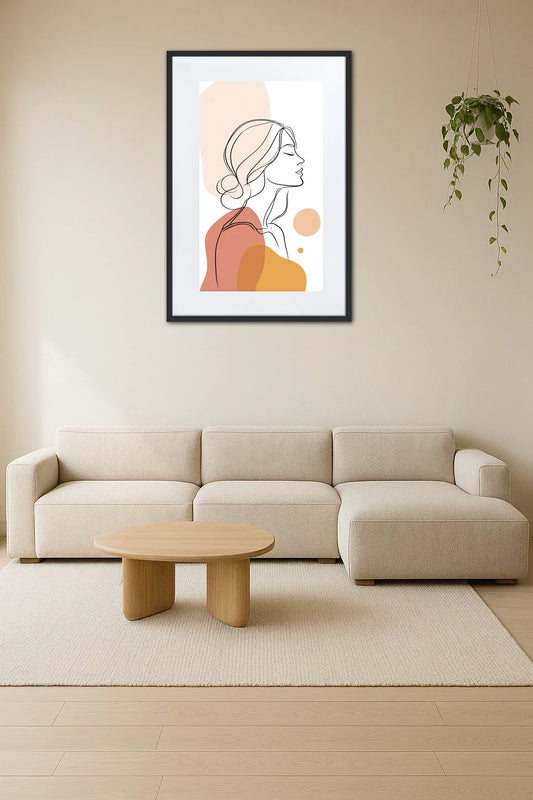 Tableau Minimaliste Femme