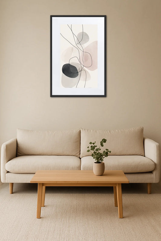 Tableau Minimaliste Gris