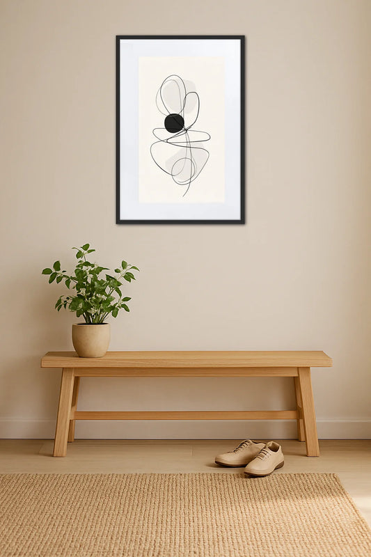 Tableau Minimaliste Noir