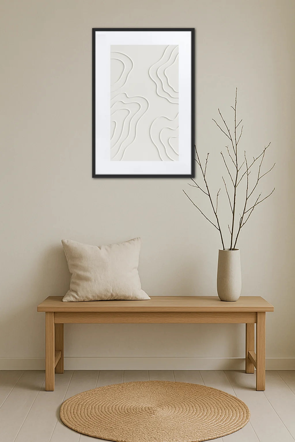 Tableau Minimaliste Relief