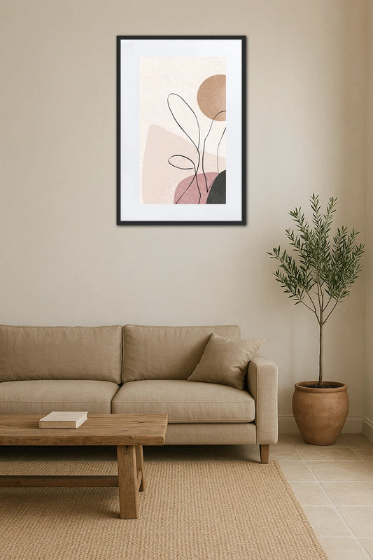 Tableau Minimaliste Texturé