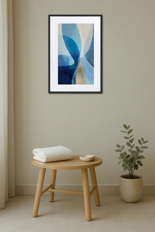 Tableau Moderne Bleu