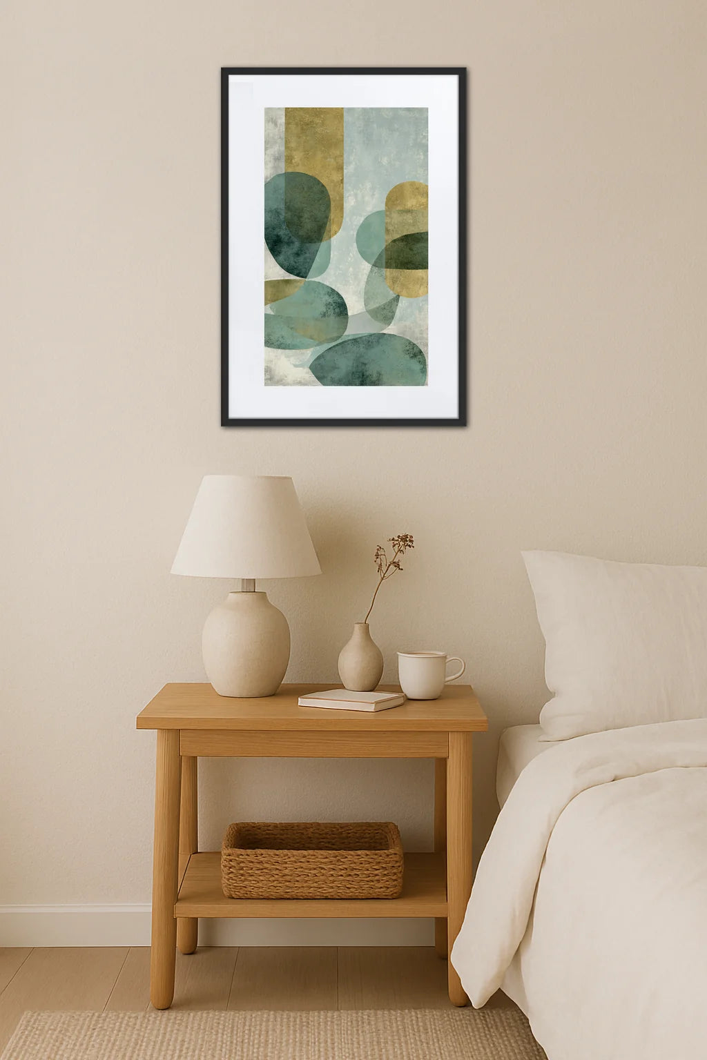 Tableau Moderne Kaki