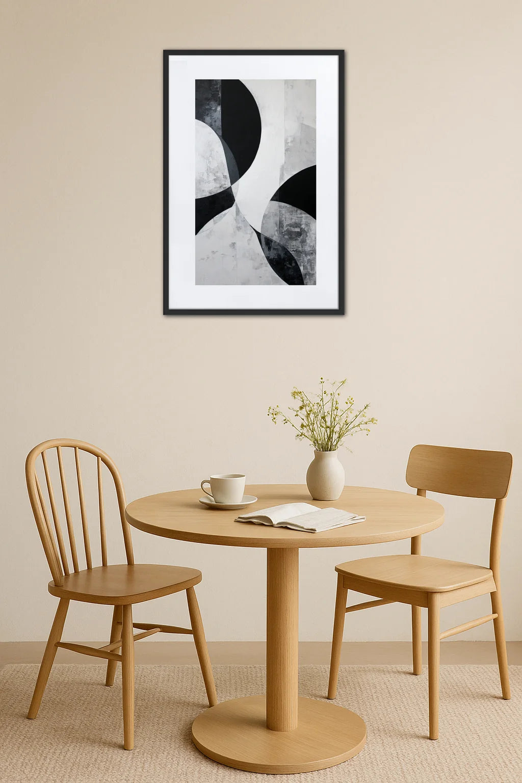 Tableau Moderne Noir Et Blanc