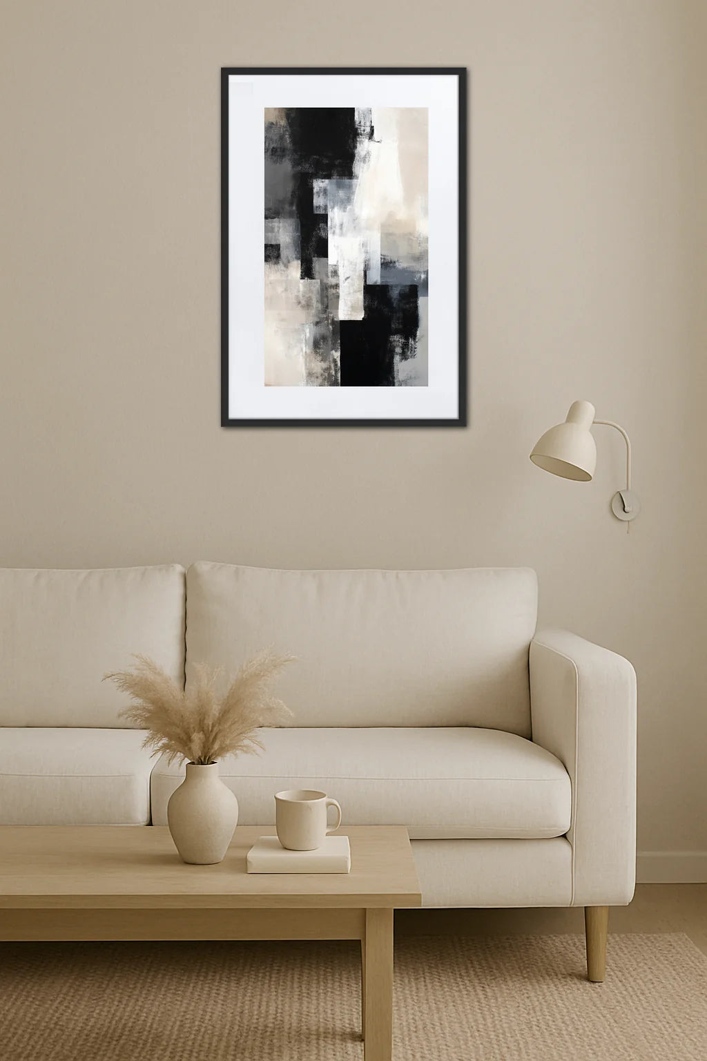 Tableau Moderne Noir