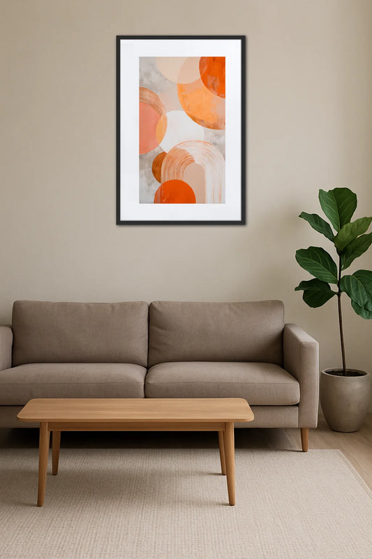 Tableau Moderne Orange