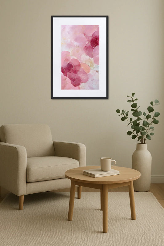 Tableau Moderne Rose
