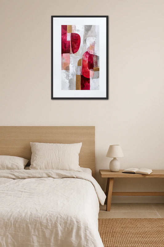 Tableau Moderne Rouge