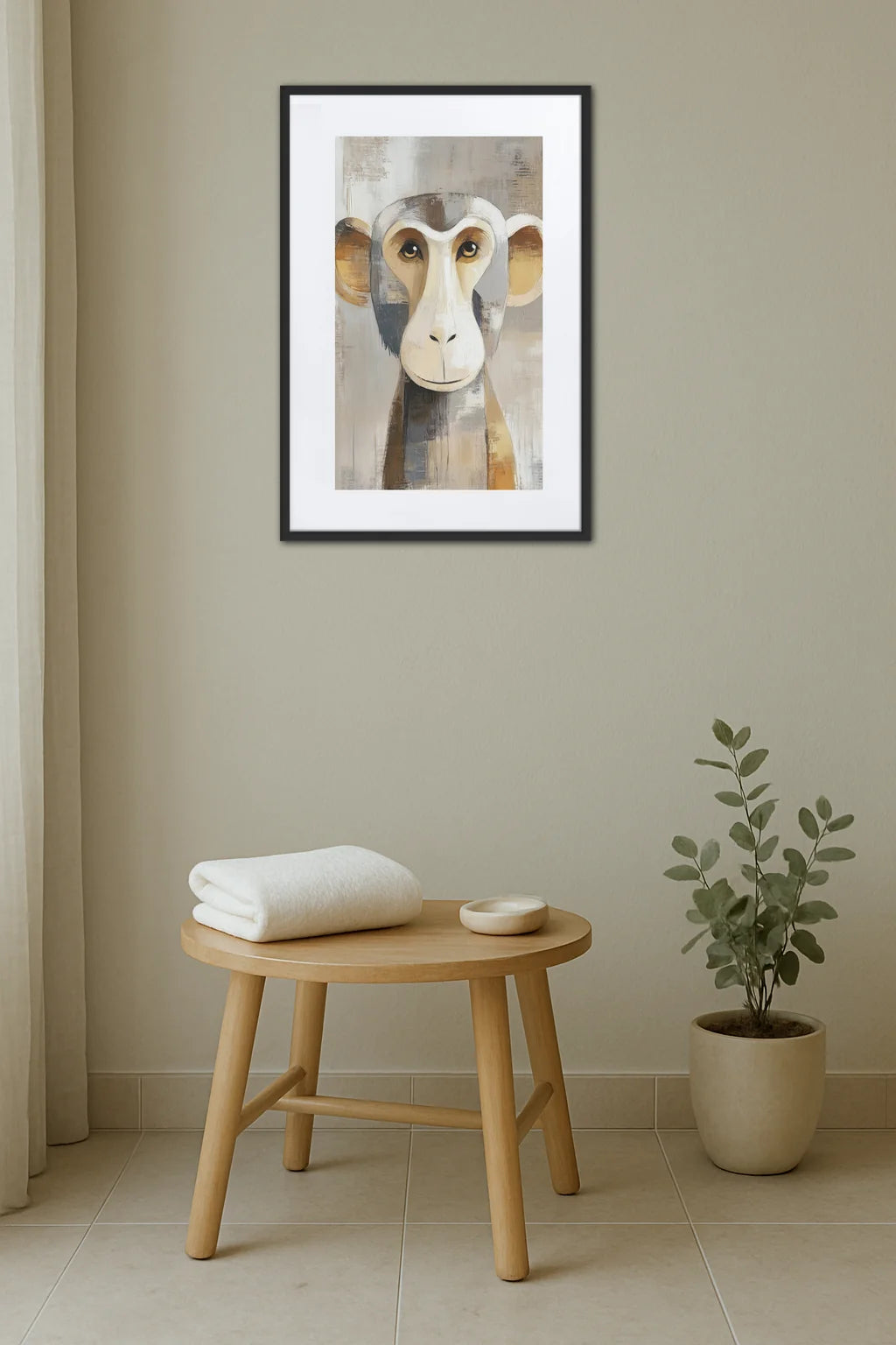 Tableau Moderne Singe