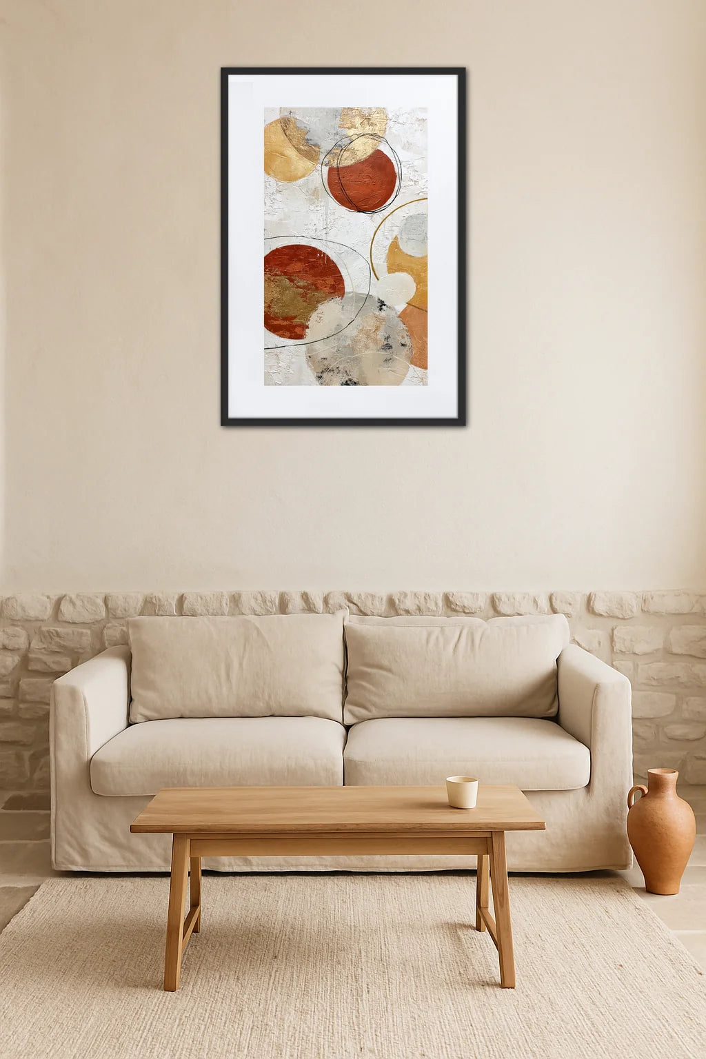 Tableau Moderne Terracotta