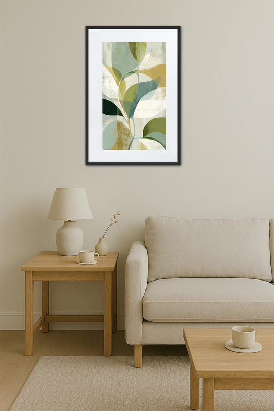 Tableau Moderne Vert