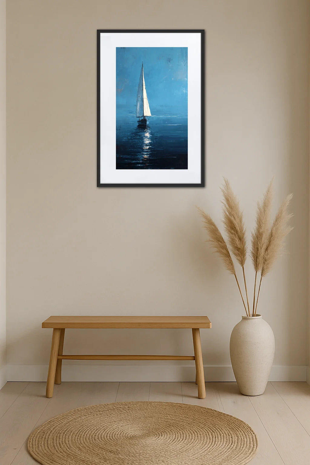 Tableau Moderne Voilier