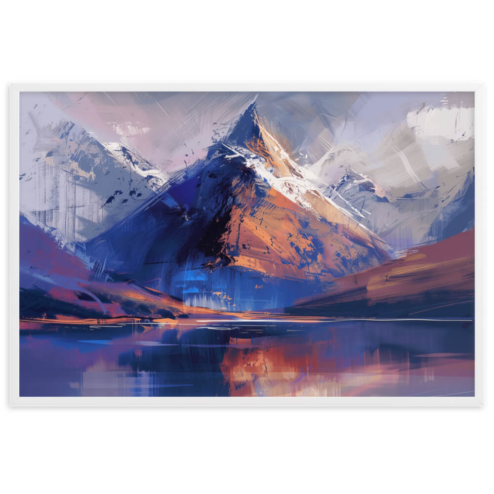 Tableau Montagne Abstrait