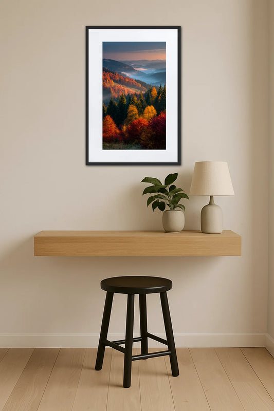 Tableau Montagne Automne