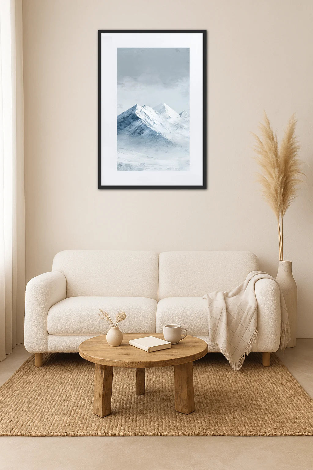 Tableau Montagne Enneigée