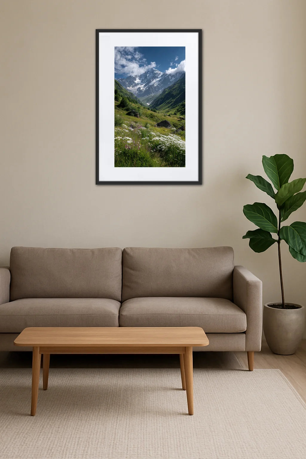 Tableau Montagne Ete