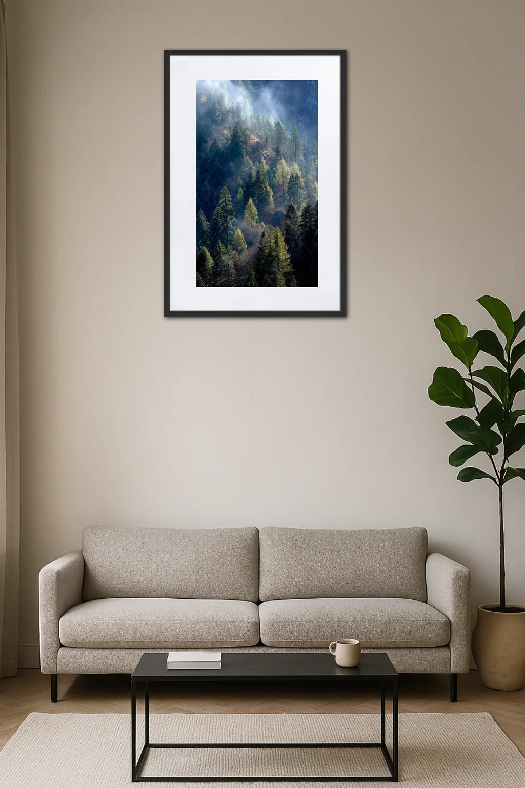 Tableau Montagne Foret