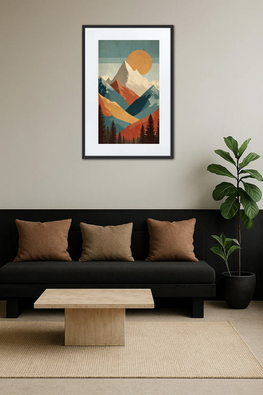 Tableau Montagne Moderne