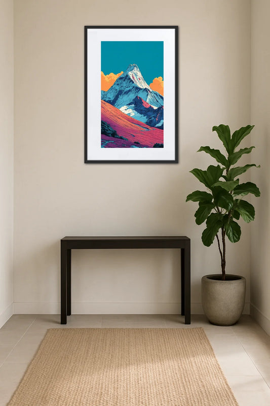 Tableau Montagne Pop Art