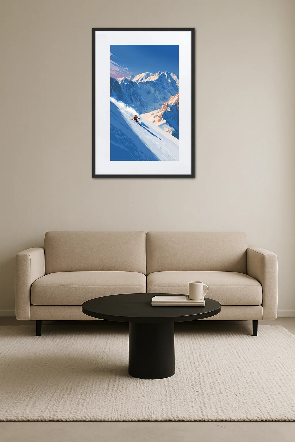 Tableau Montagne Ski