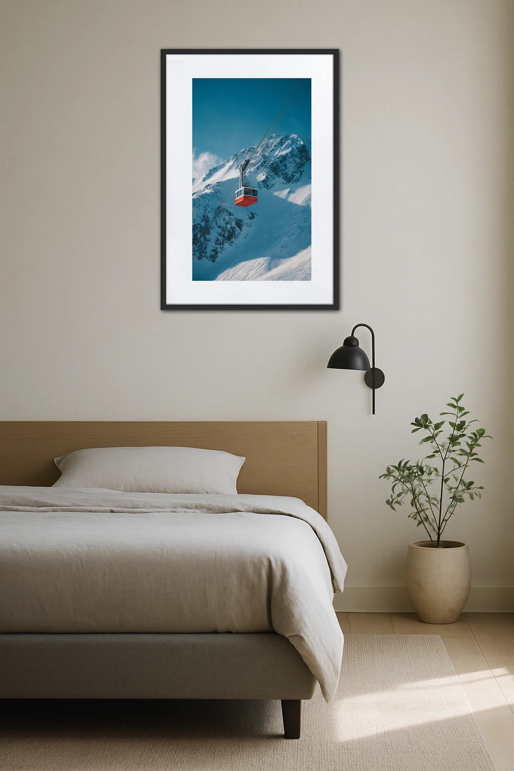 Tableau Montagne Télécabine