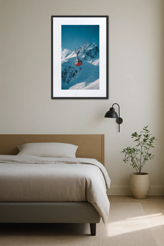 Tableau Montagne Télécabine