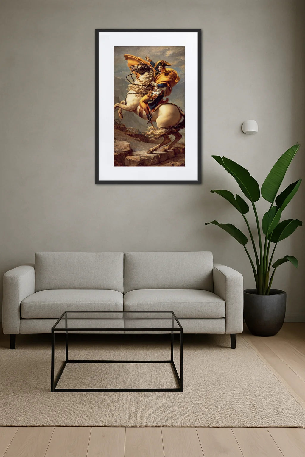 Tableau napoléon cheval blanc