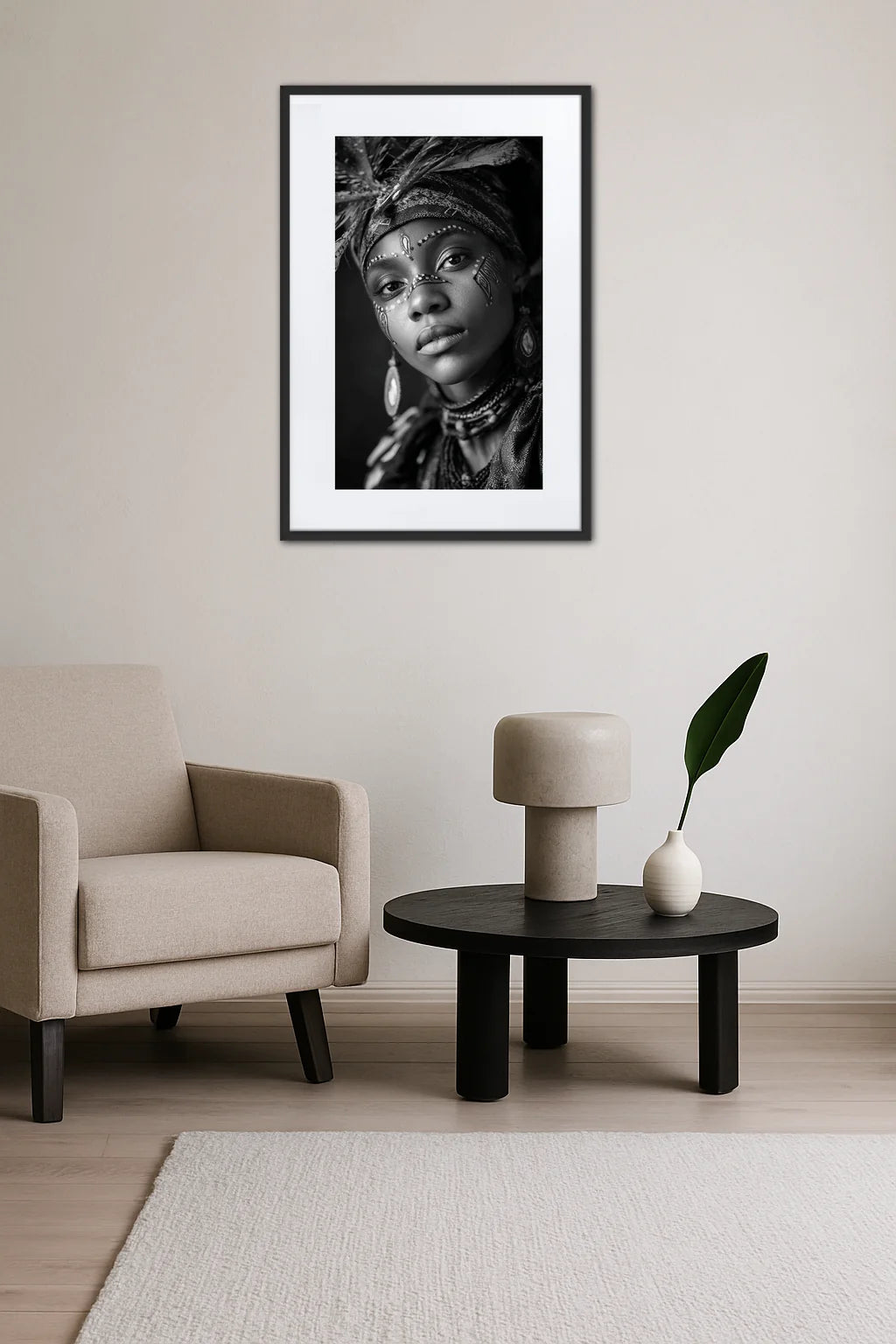 Tableau Noir Et Blanc Afrique