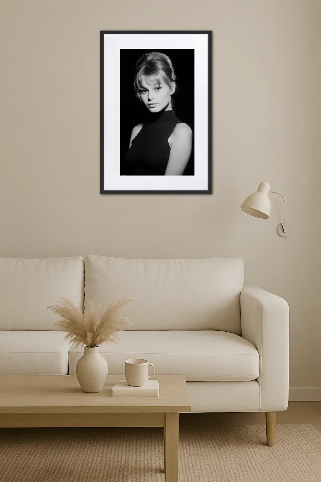Tableau Noir Et Blanc Brigitte Bardot