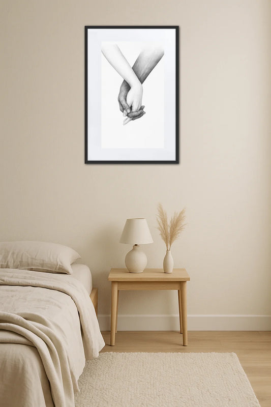 Tableau Noir Et Blanc Couple