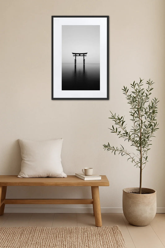 Tableau Noir Et Blanc Japonais