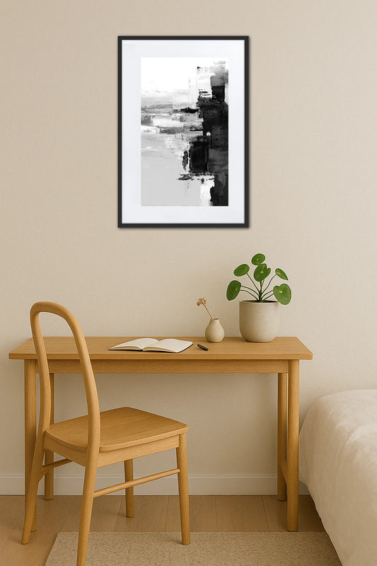 Tableau Noir Et Blanc Minimaliste