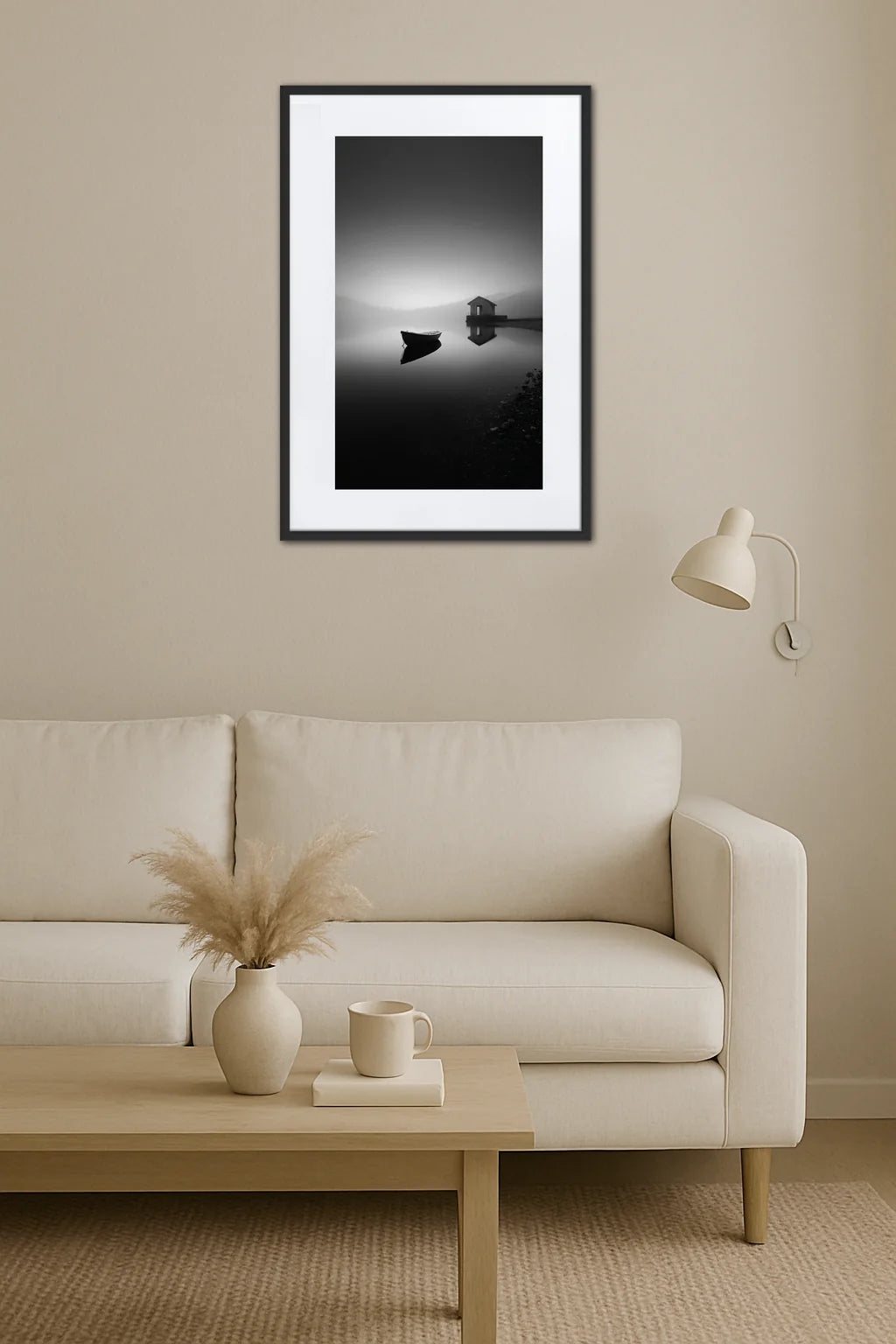 Tableau Noir Et Blanc Paysage