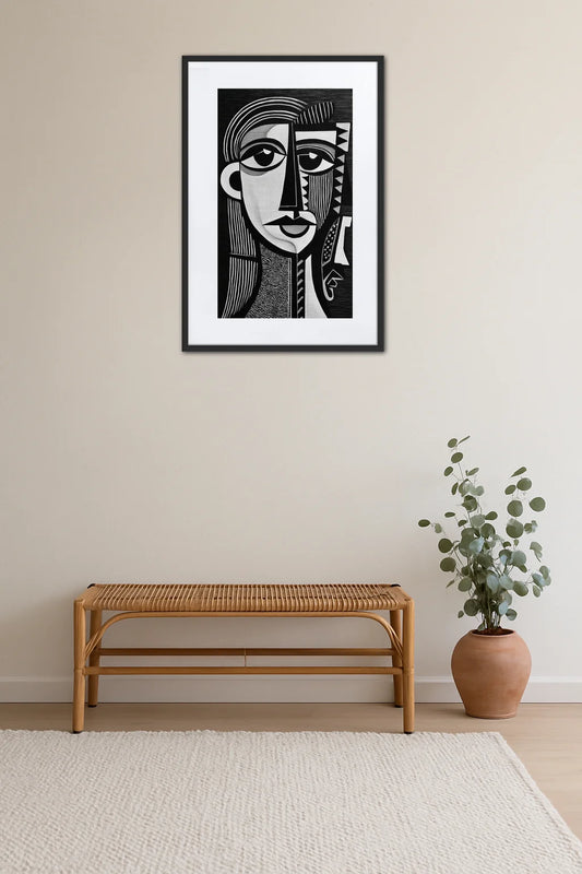 Tableau Noir Et Blanc Picasso
