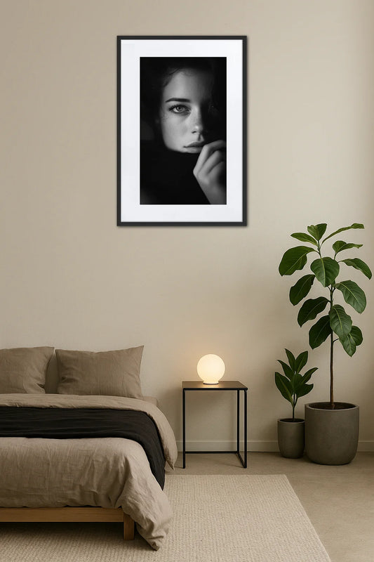 Tableau Noir Et Blanc Portrait