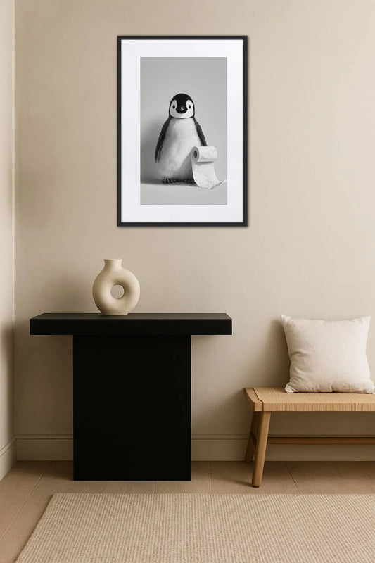 Tableau Noir Et Blanc Pour Wc